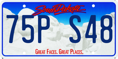 SD license plate 75PS48