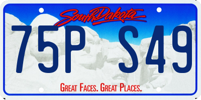 SD license plate 75PS49