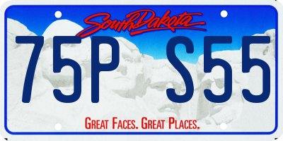 SD license plate 75PS55