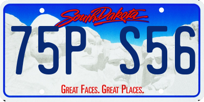 SD license plate 75PS56