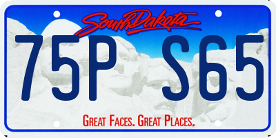 SD license plate 75PS65