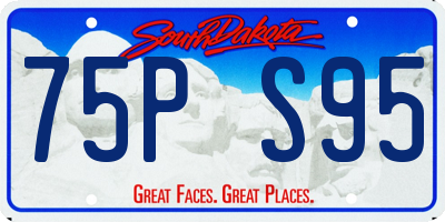 SD license plate 75PS95
