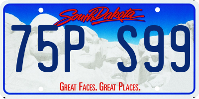 SD license plate 75PS99