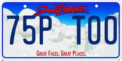 SD license plate 75PT00