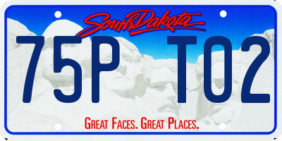 SD license plate 75PT02