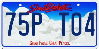 SD license plate 75PT04