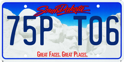 SD license plate 75PT06