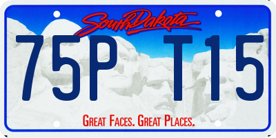 SD license plate 75PT15