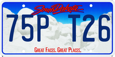 SD license plate 75PT26