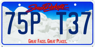 SD license plate 75PT37