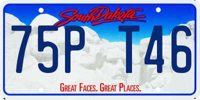 SD license plate 75PT46