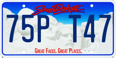 SD license plate 75PT47