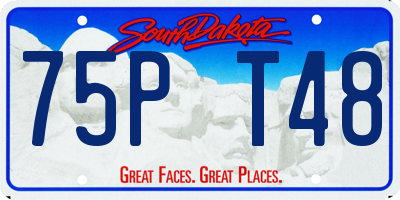 SD license plate 75PT48