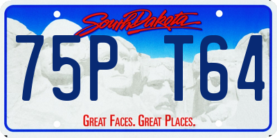 SD license plate 75PT64