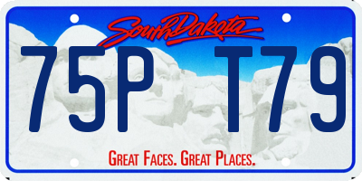 SD license plate 75PT79