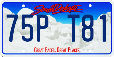 SD license plate 75PT81