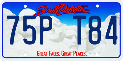 SD license plate 75PT84