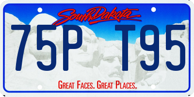 SD license plate 75PT95