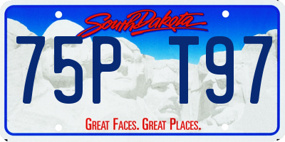 SD license plate 75PT97