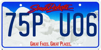 SD license plate 75PU06