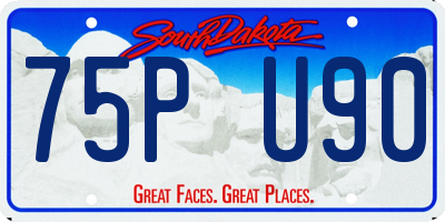 SD license plate 75PU90