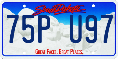 SD license plate 75PU97