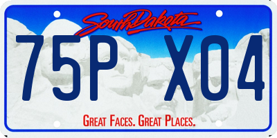 SD license plate 75PX04