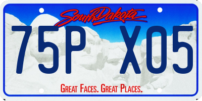 SD license plate 75PX05