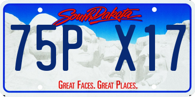 SD license plate 75PX17