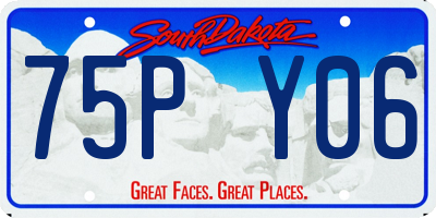 SD license plate 75PY06
