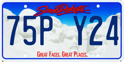 SD license plate 75PY24