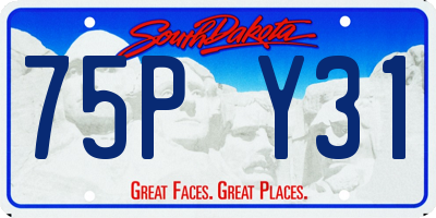 SD license plate 75PY31