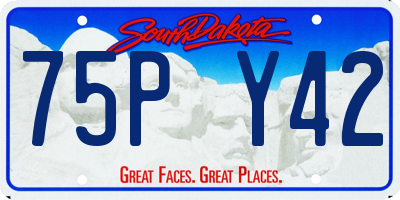 SD license plate 75PY42
