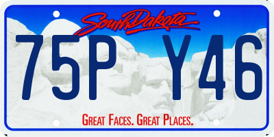 SD license plate 75PY46