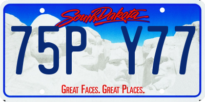 SD license plate 75PY77