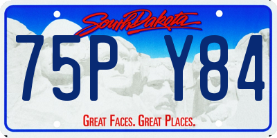 SD license plate 75PY84