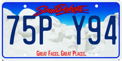 SD license plate 75PY94