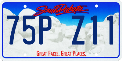 SD license plate 75PZ11