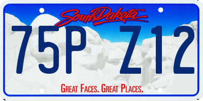 SD license plate 75PZ12