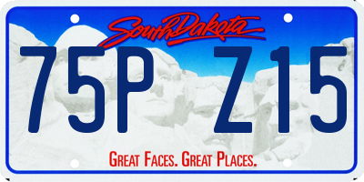 SD license plate 75PZ15