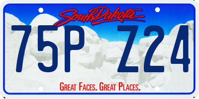 SD license plate 75PZ24