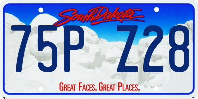 SD license plate 75PZ28
