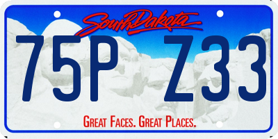 SD license plate 75PZ33
