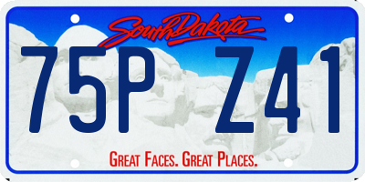 SD license plate 75PZ41