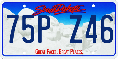 SD license plate 75PZ46
