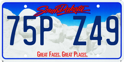 SD license plate 75PZ49