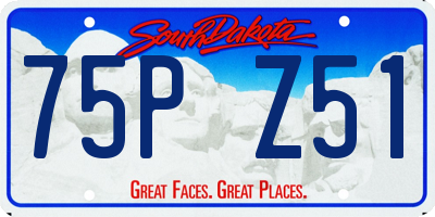 SD license plate 75PZ51