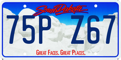 SD license plate 75PZ67