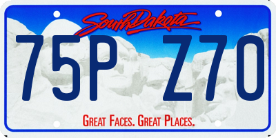 SD license plate 75PZ70