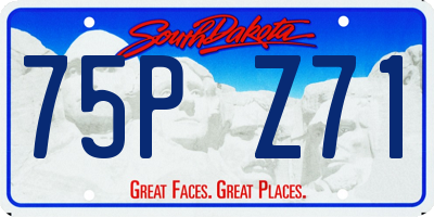 SD license plate 75PZ71
